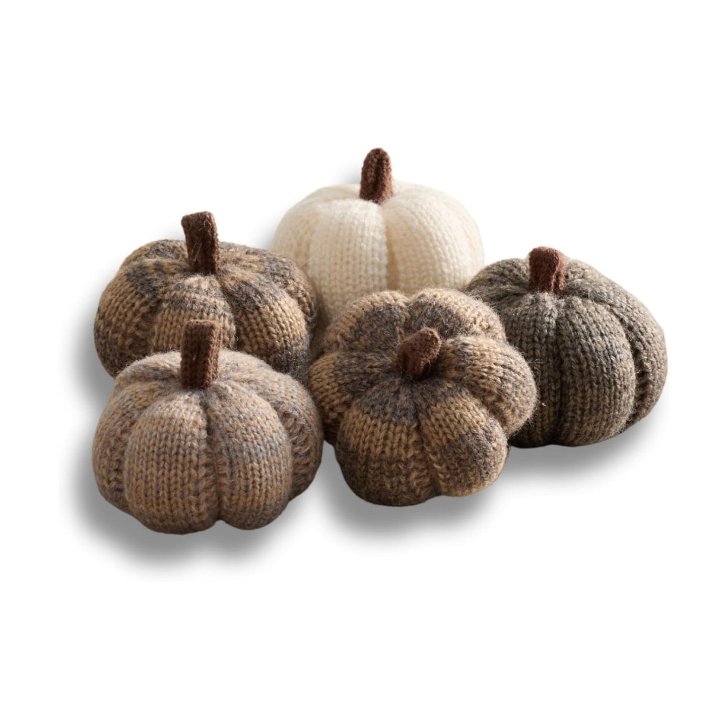 Your Heart's Content Mini Knit Pumpkins (Cobblestone 5)
