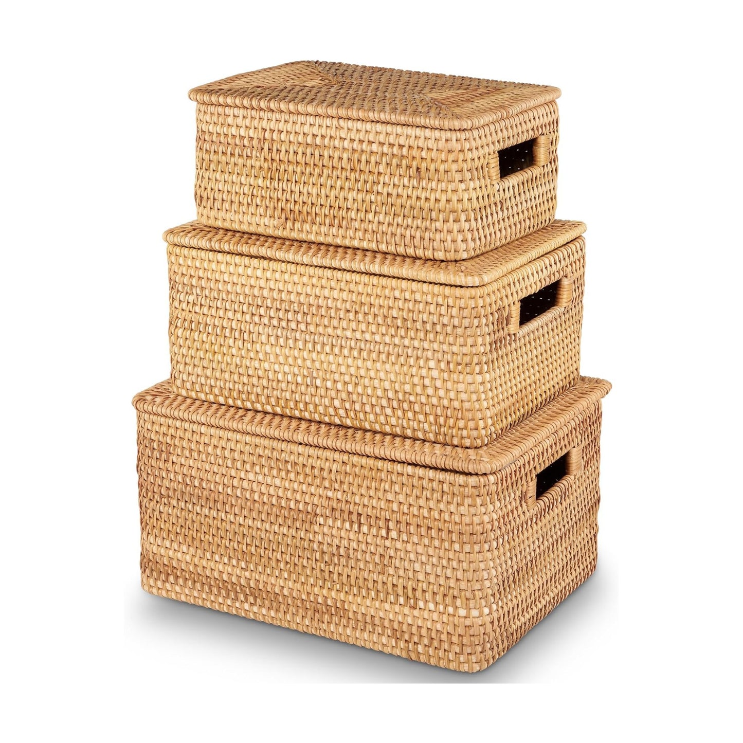 Baskets / Boxes for Decor / Rattan / Set of 3
