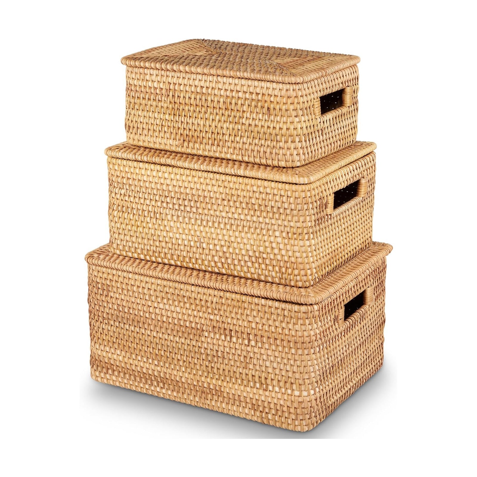 Baskets / Boxes for Decor / Rattan / Set of 3