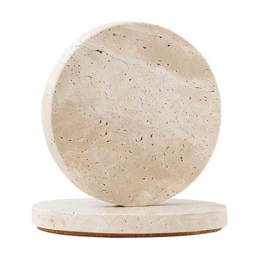 3mm Wooden Cork Backing / R / Natural Beige 2 / Set of 2