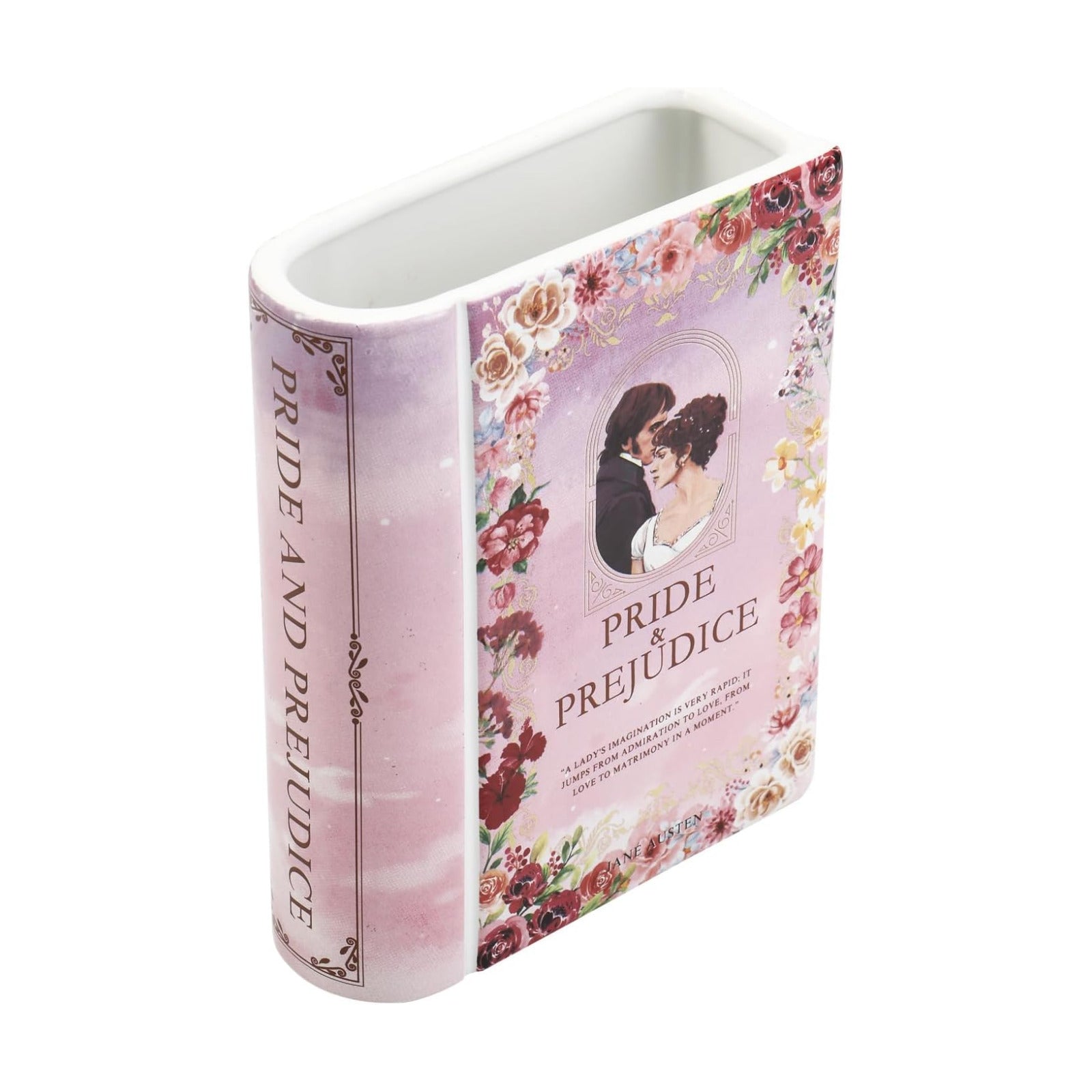 Ceramic Book Vase / Pride&prejudice / Ceramic-8