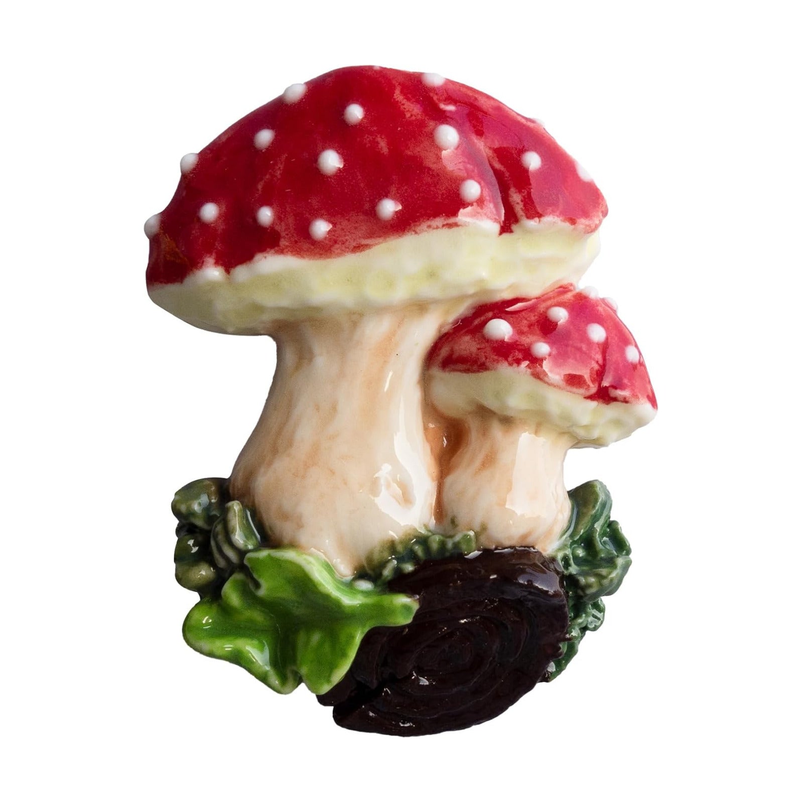 Handmade 3D Ceramic Decor / Mushroom / Red