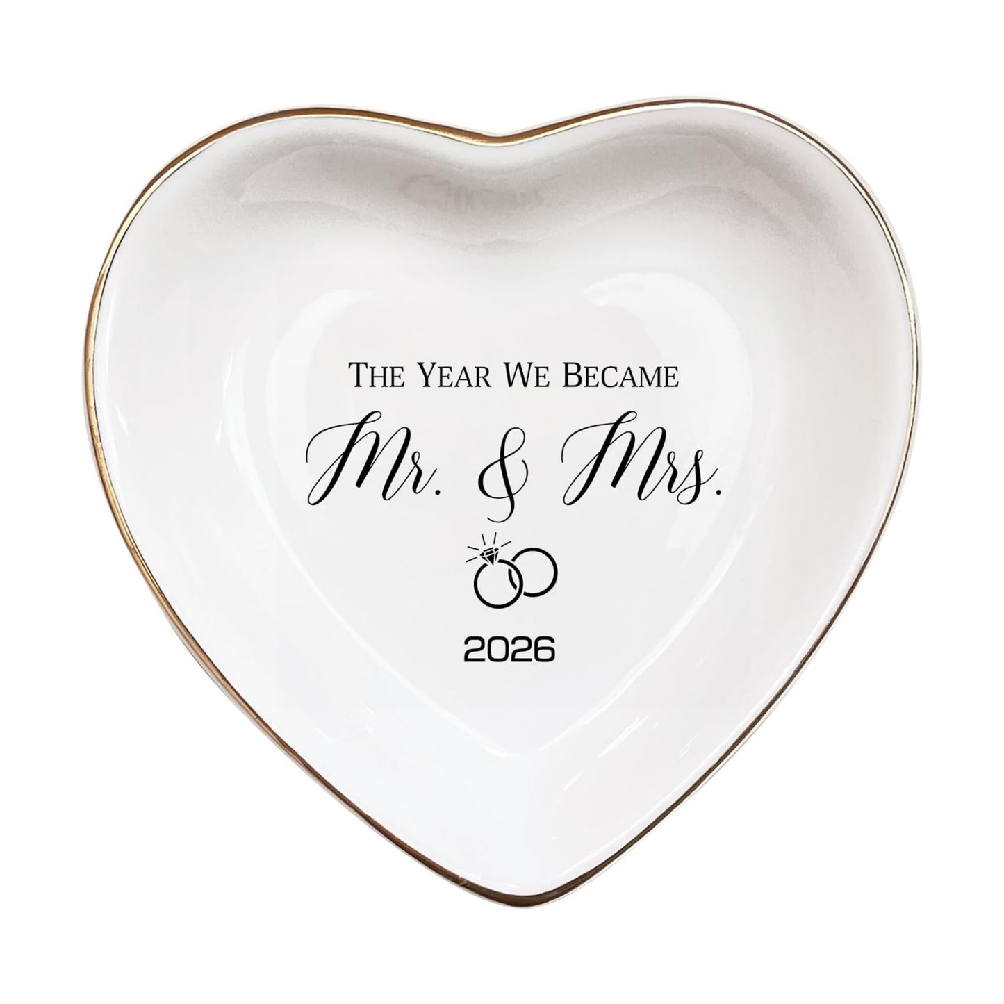 Ceramic Ring Dish / The Year We Became Mr & Mrs 2026