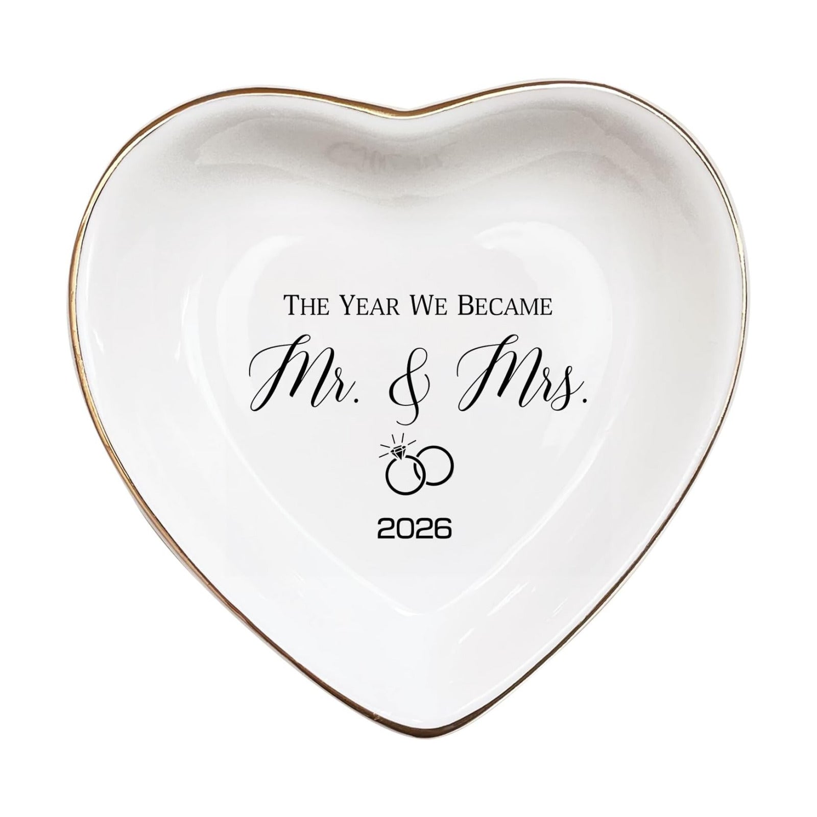 Ceramic Ring Dish / The Year We Became Mr & Mrs 2026