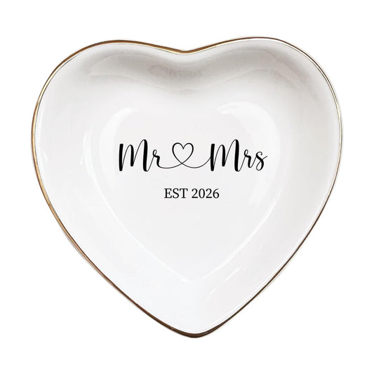 Mr & Mrs EST 2026 Jewelry Tray / Mr Mrs EST 2026