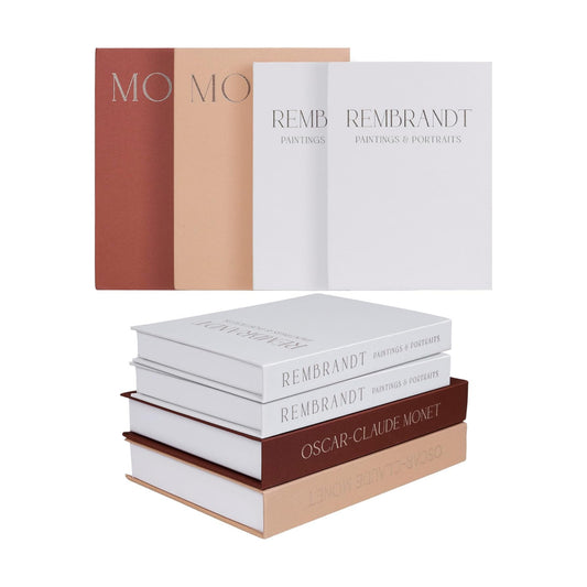 Faux Book for Decoration / Coffee Color / Set of 4
