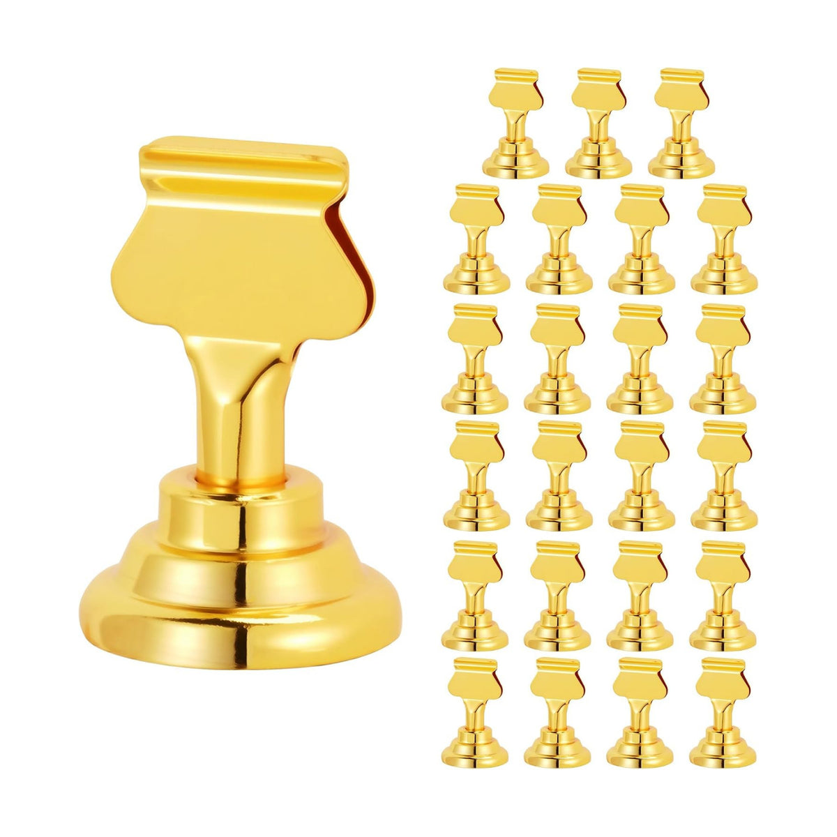 ERYTLLY 24 PK Place Card Holders 1.7 inches Table Card Holder Steel Card Holders for Weddings,Birthdays,Photos, Memo