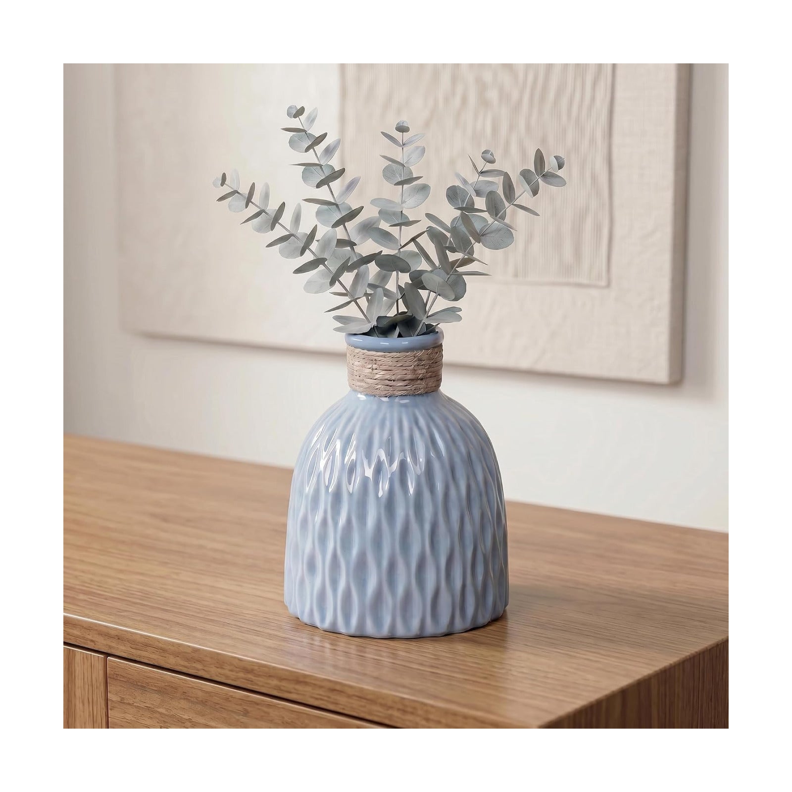 Small Modern Vase / Blue / 6 Inch