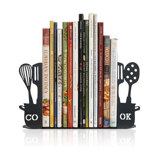 Metal Book Ends / Black Cook