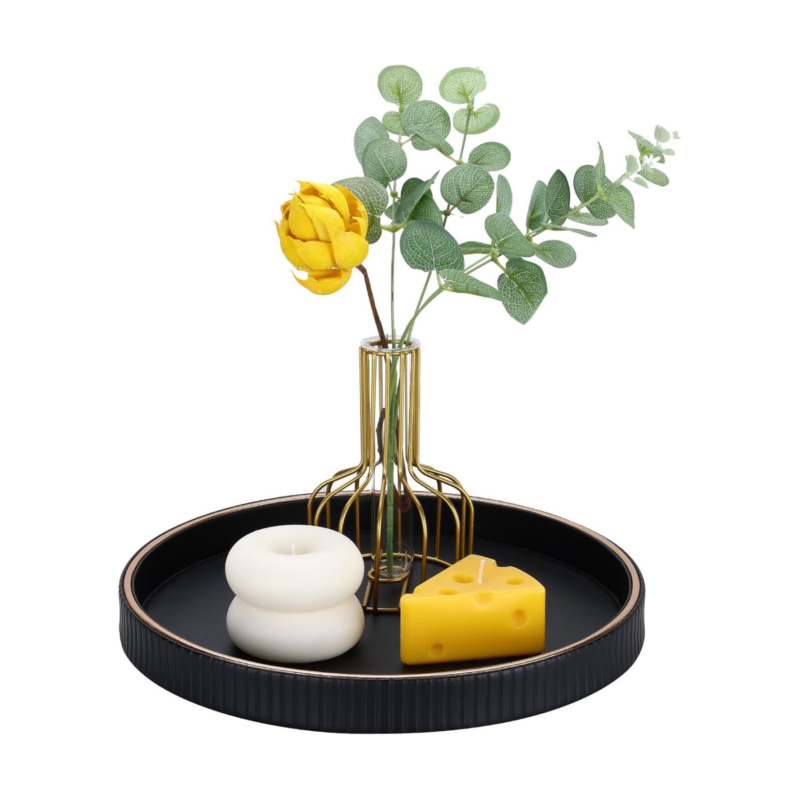 12" Decorative Tray / Black