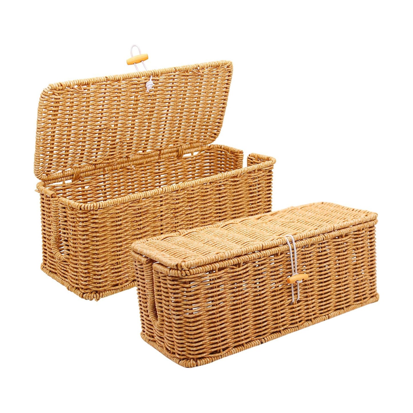 Handmade Rattan Cable Organizer / Set of 2