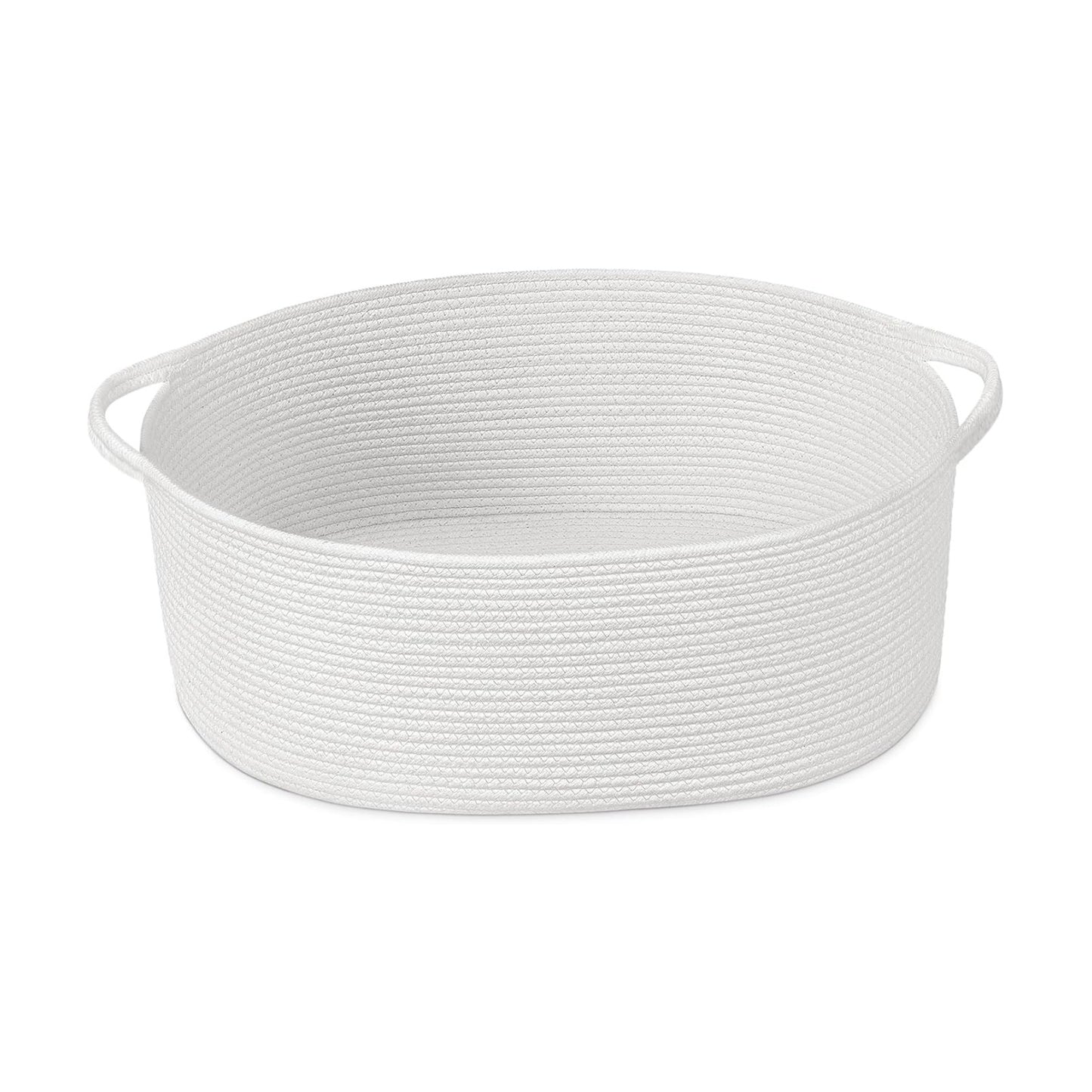 Large Woven Baskets for Baby Shower / White / 19.7 x 11 x 7.9