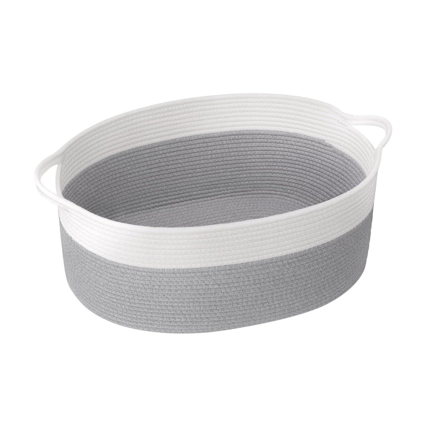 Large Dog Toy Basket / Gray / 19.7 x 11 x 7.9