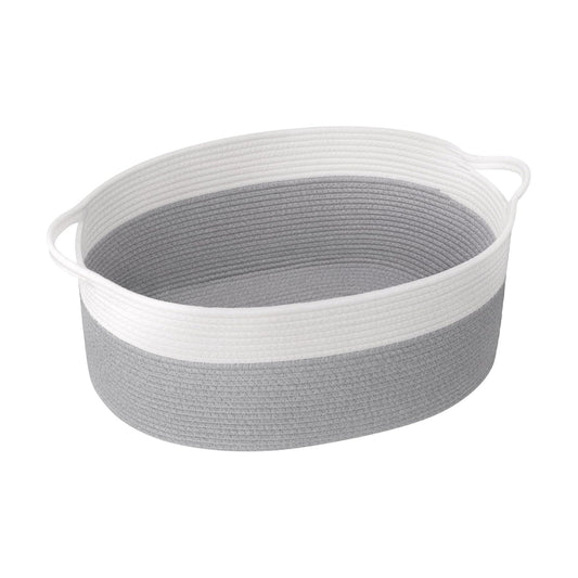 Large Dog Toy Basket / Gray / 19.7 x 11 x 7.9