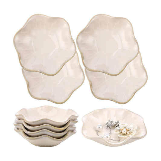 Small Trinket Trays / White / Set of 9