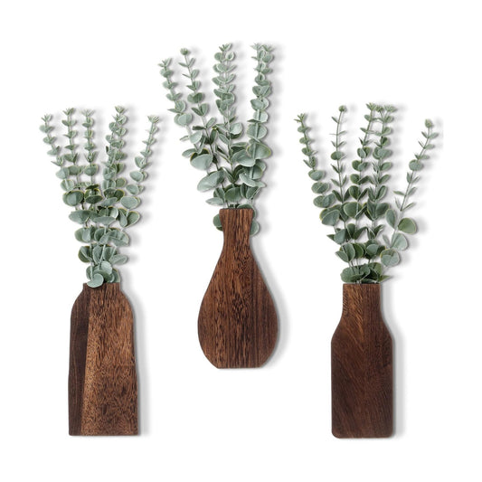 Wooden Wall Planter Vase / Set of 3