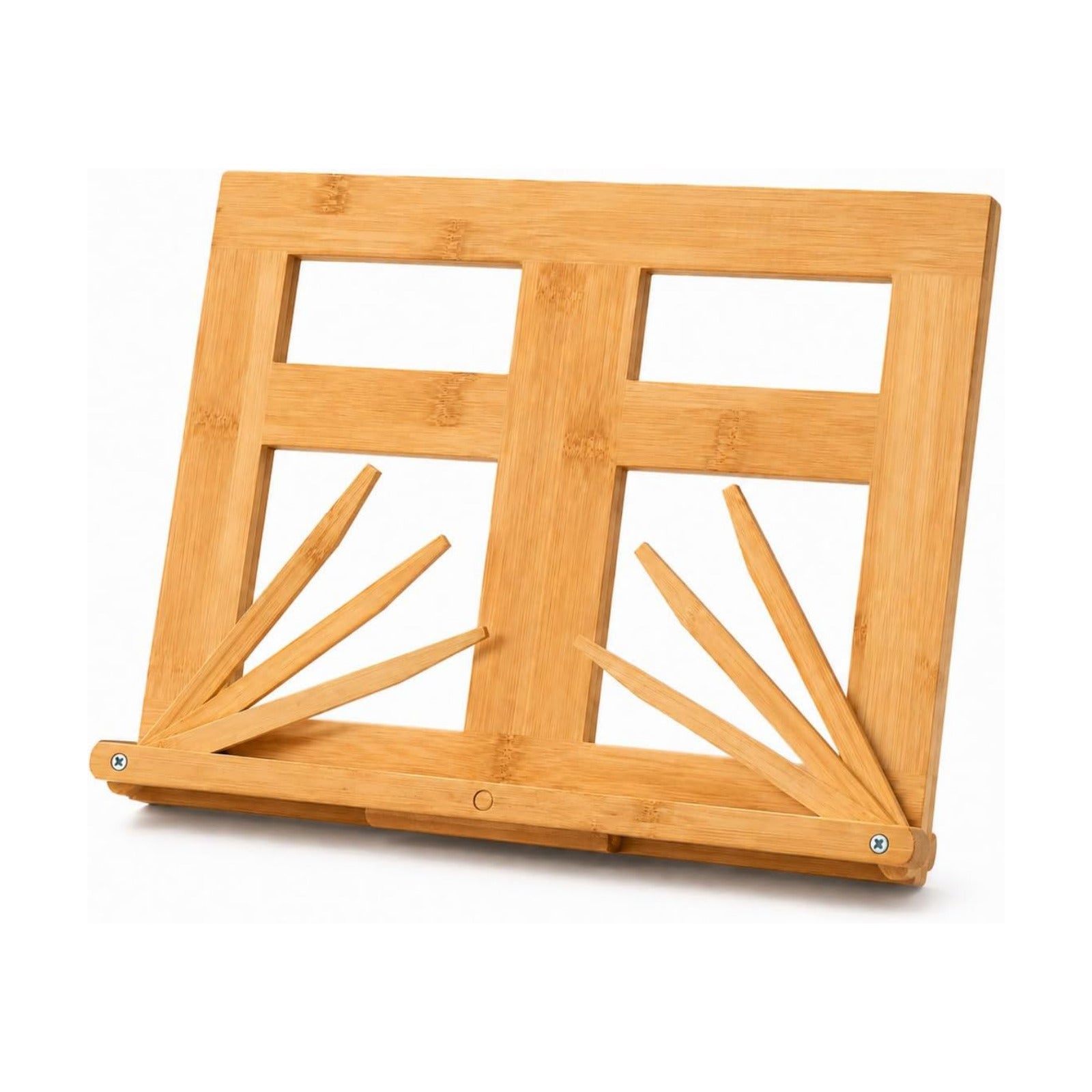 Bamboo Book Stand for Reading Hands Free