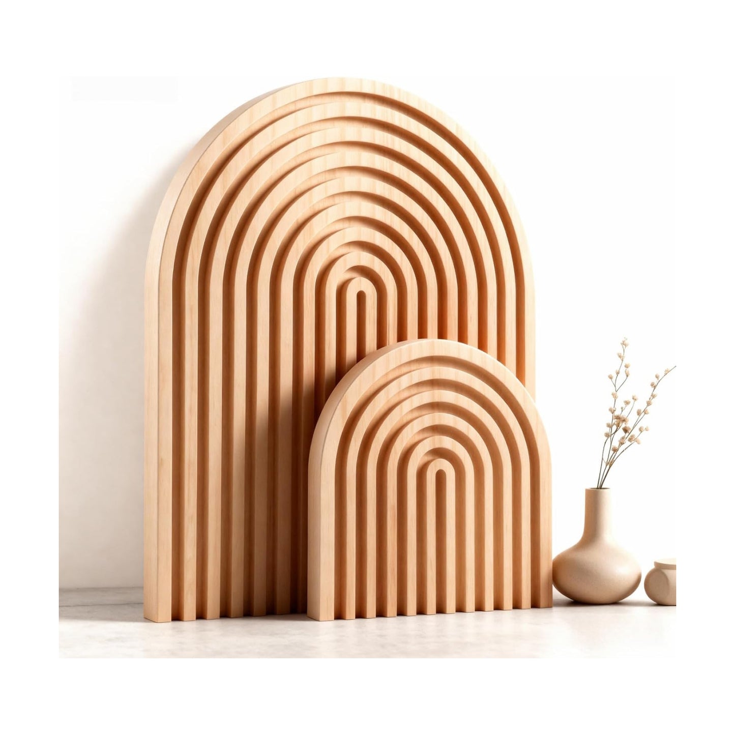 Light Pine Finish / Natural / Set of 2