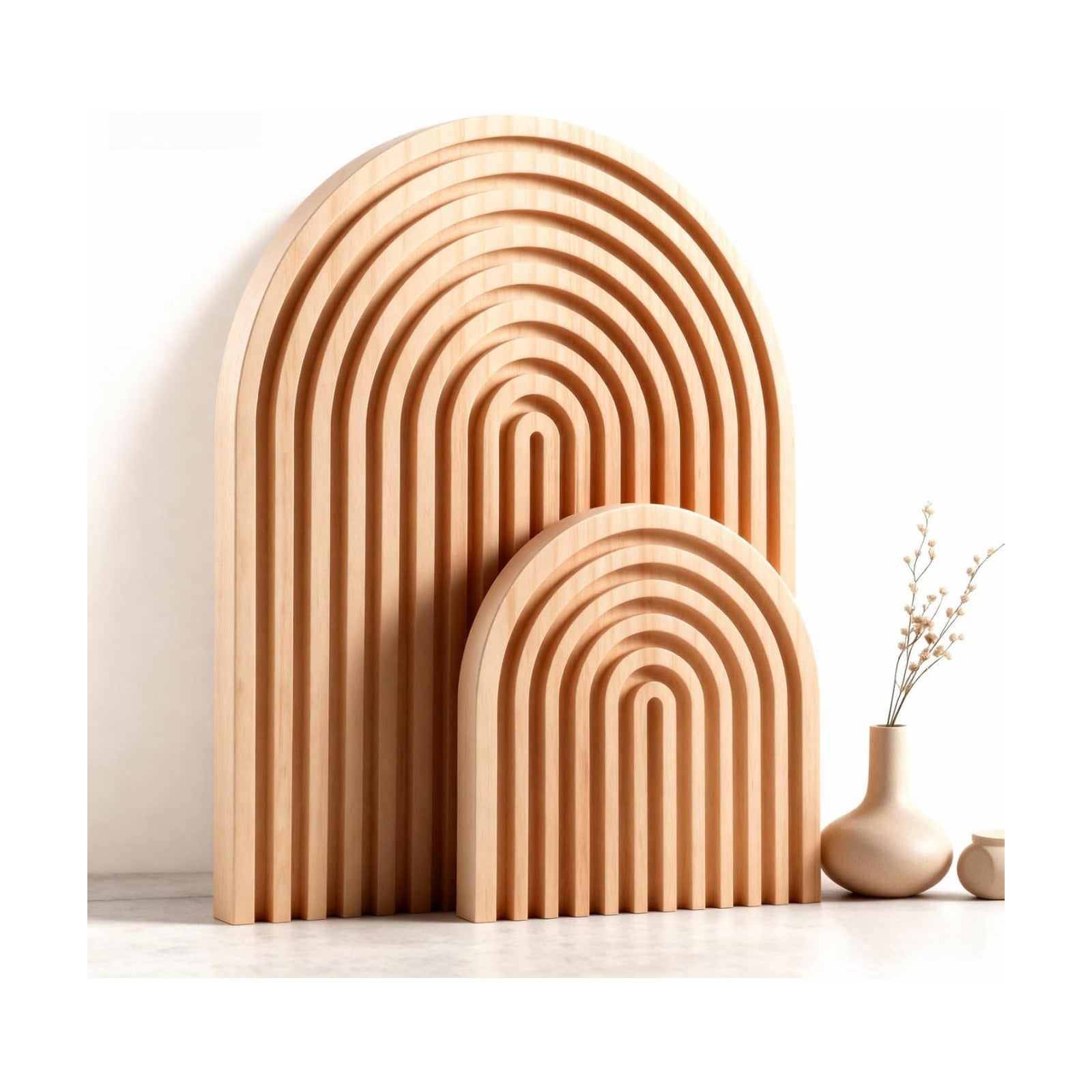 Light Pine Finish / Natural / Set of 2