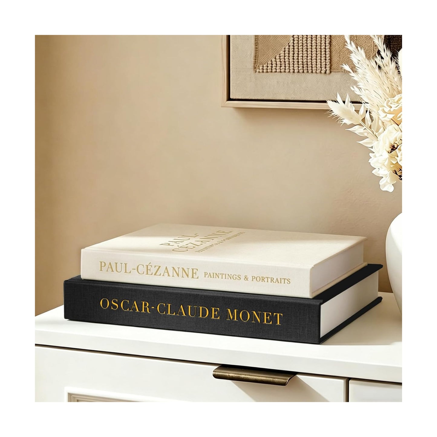 Aesthetic Decorative Books / Cezanneblack / Set of 2
