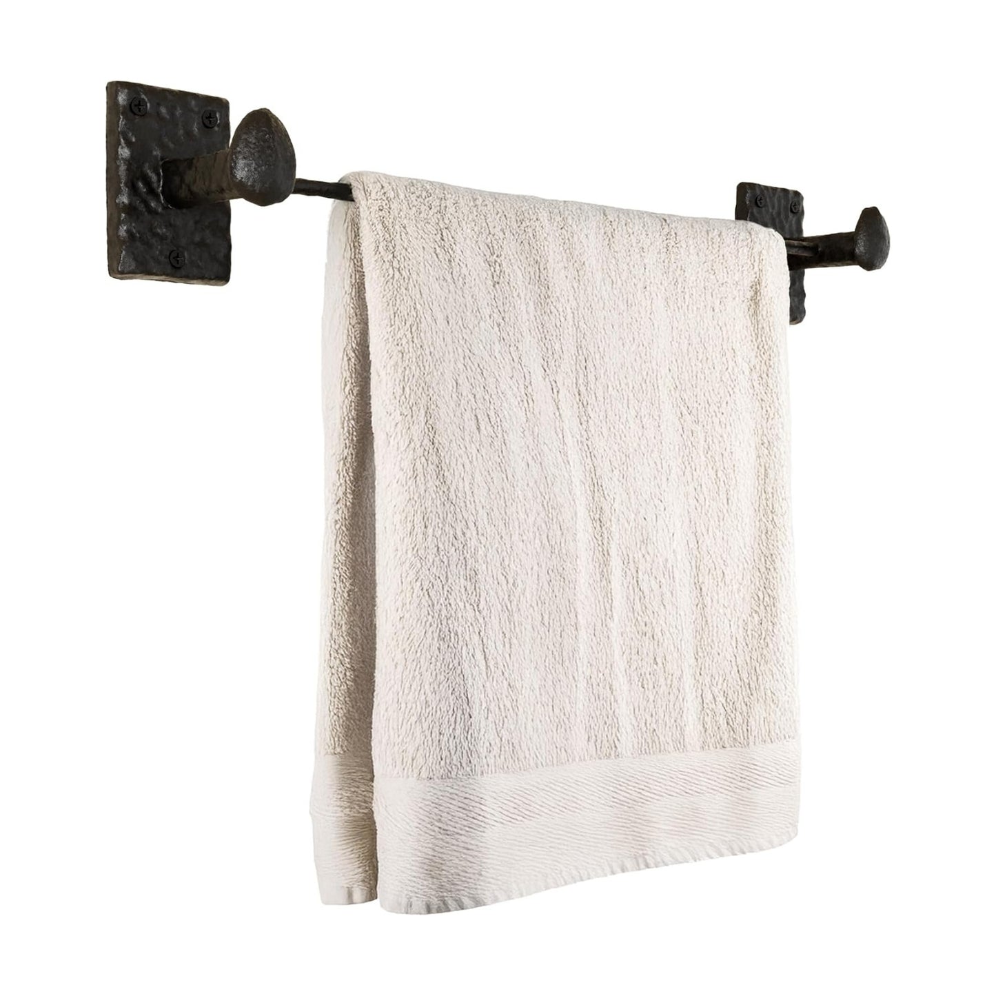 Hammered Effect Texture / Motris Cast Iron Towel Bar
