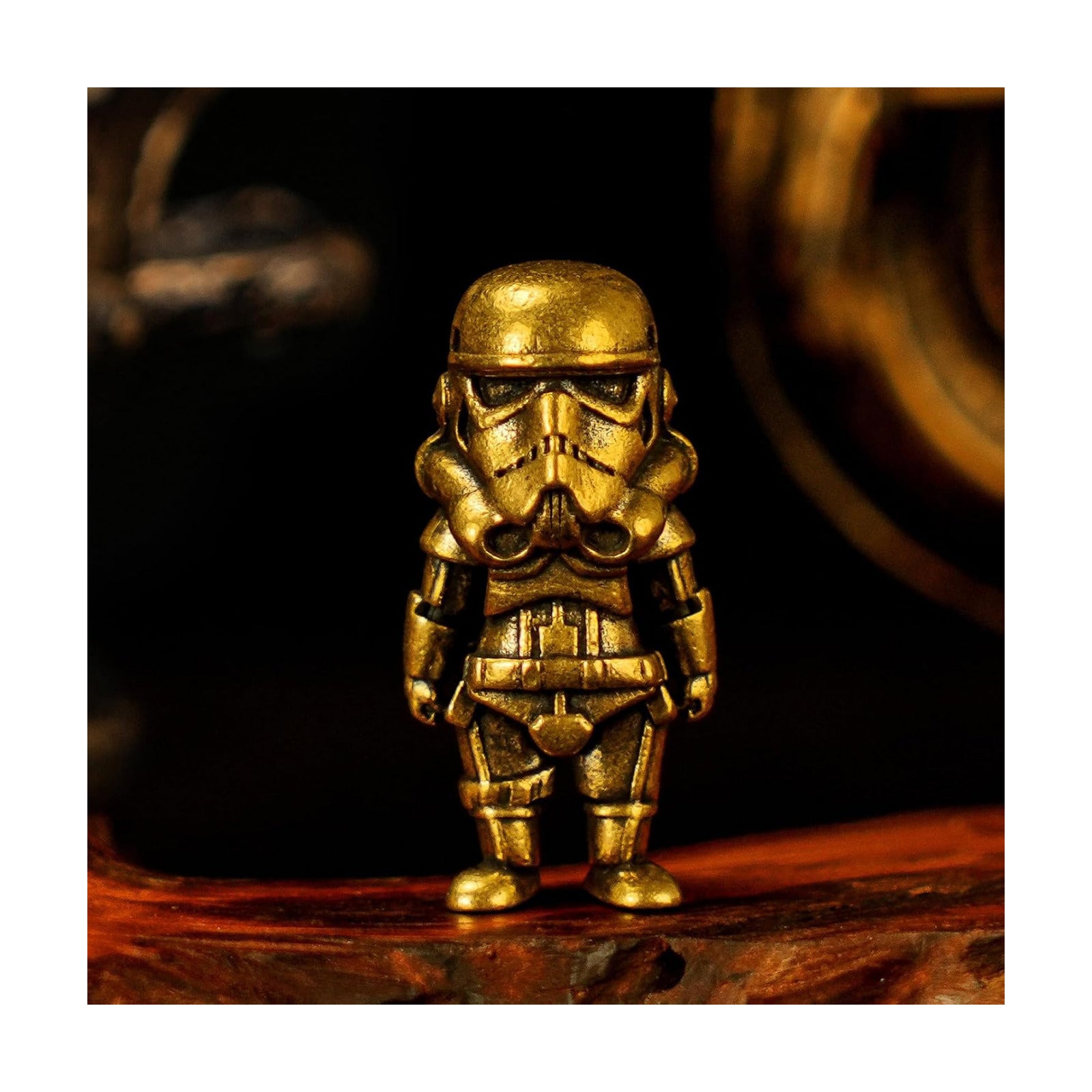 Antique Brass Robot Figurine / Biochemical Robot