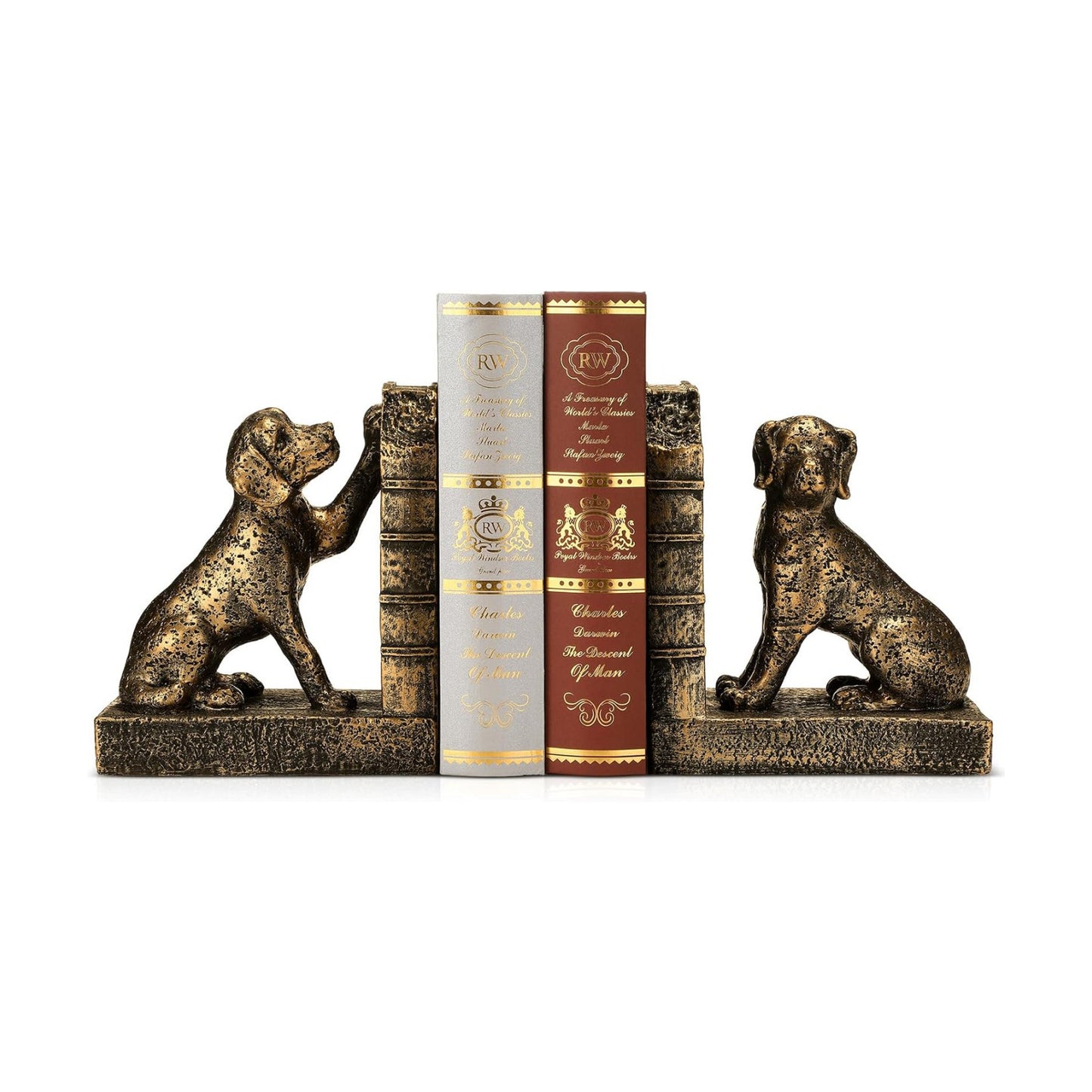 Vintage Old-Money Book Ends for Heavy Books Labrador Animal / Dog / Set of 2