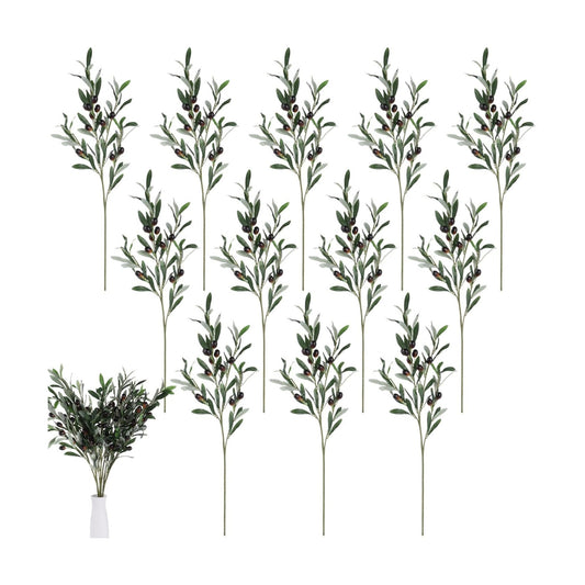 Artificial Olive Branches / 31 Inch / Set of 12