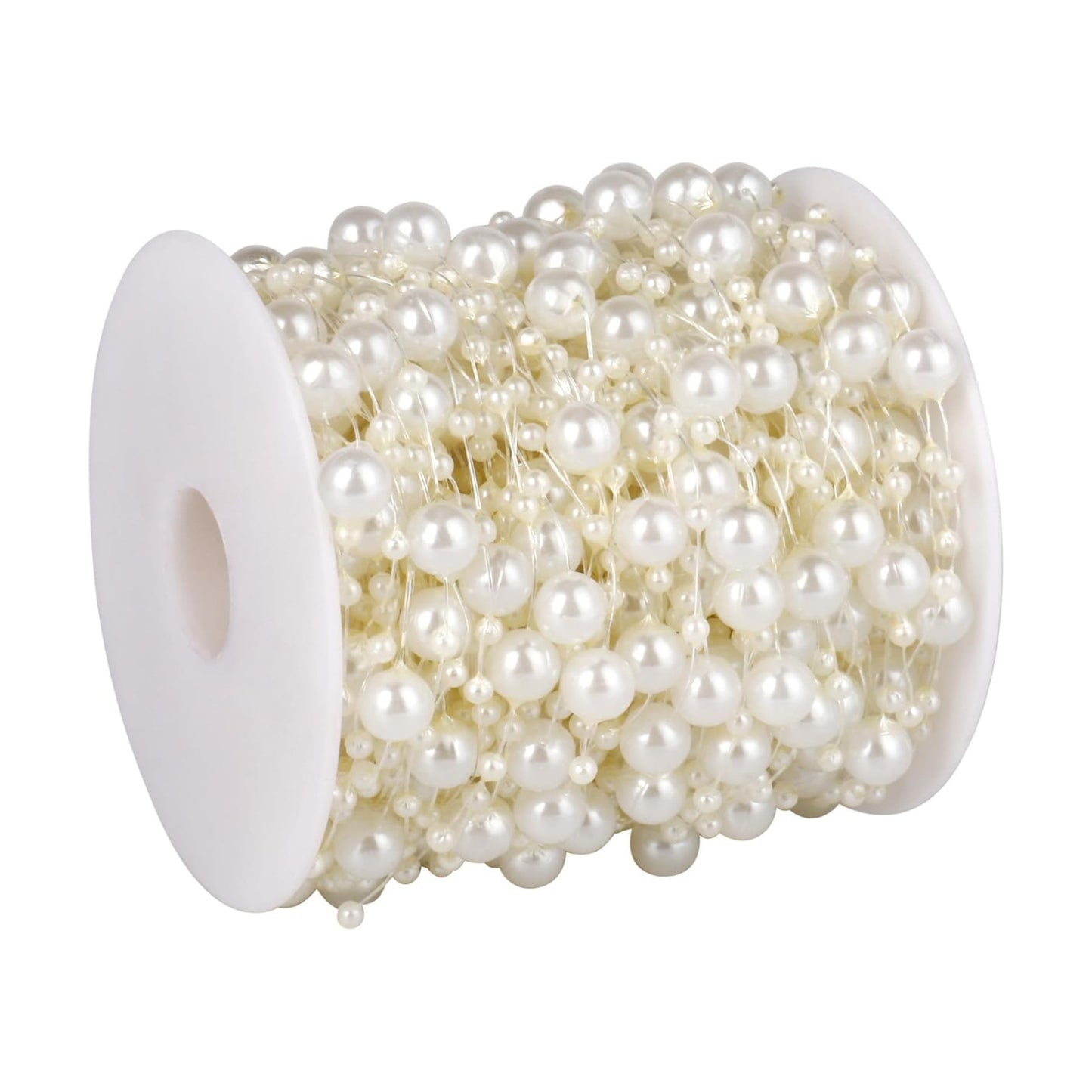 Pearl Beads String Garland / Ivory Pearls / 196FT / 196 Inch