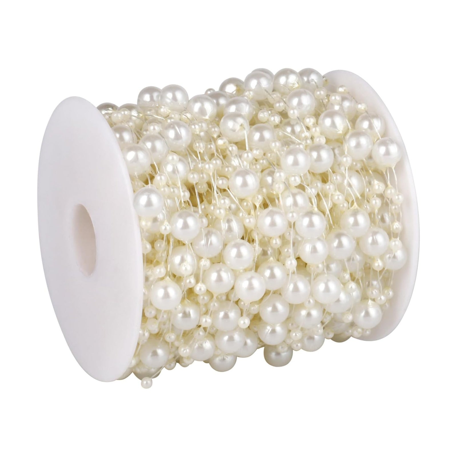 Pearl Beads String Garland / Ivory Pearls / 196FT / 196 Inch