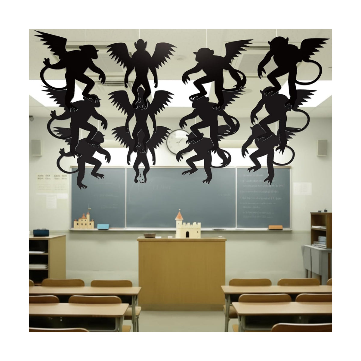 Preboun 20 Pcs Wizard Party Decoration Fly Hanging Monkey Banner