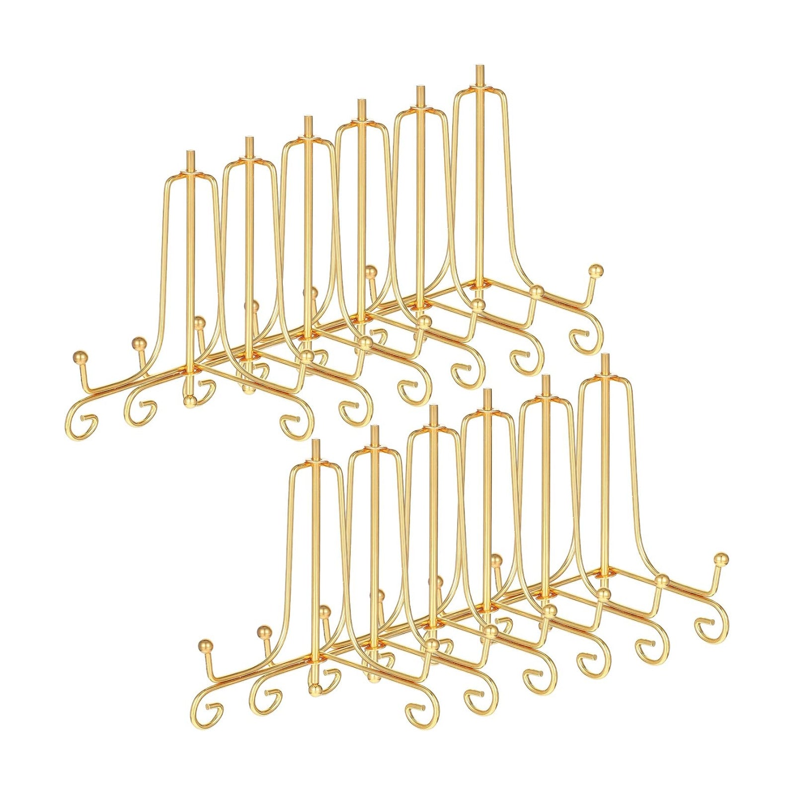 Easel Stands for Photo / Gold / 4 Inch / Set of 12