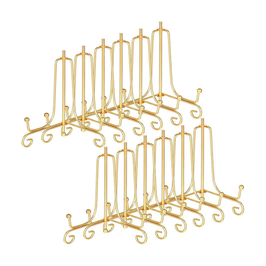Easel Stands for Photo / Gold / 4 Inch / Set of 12