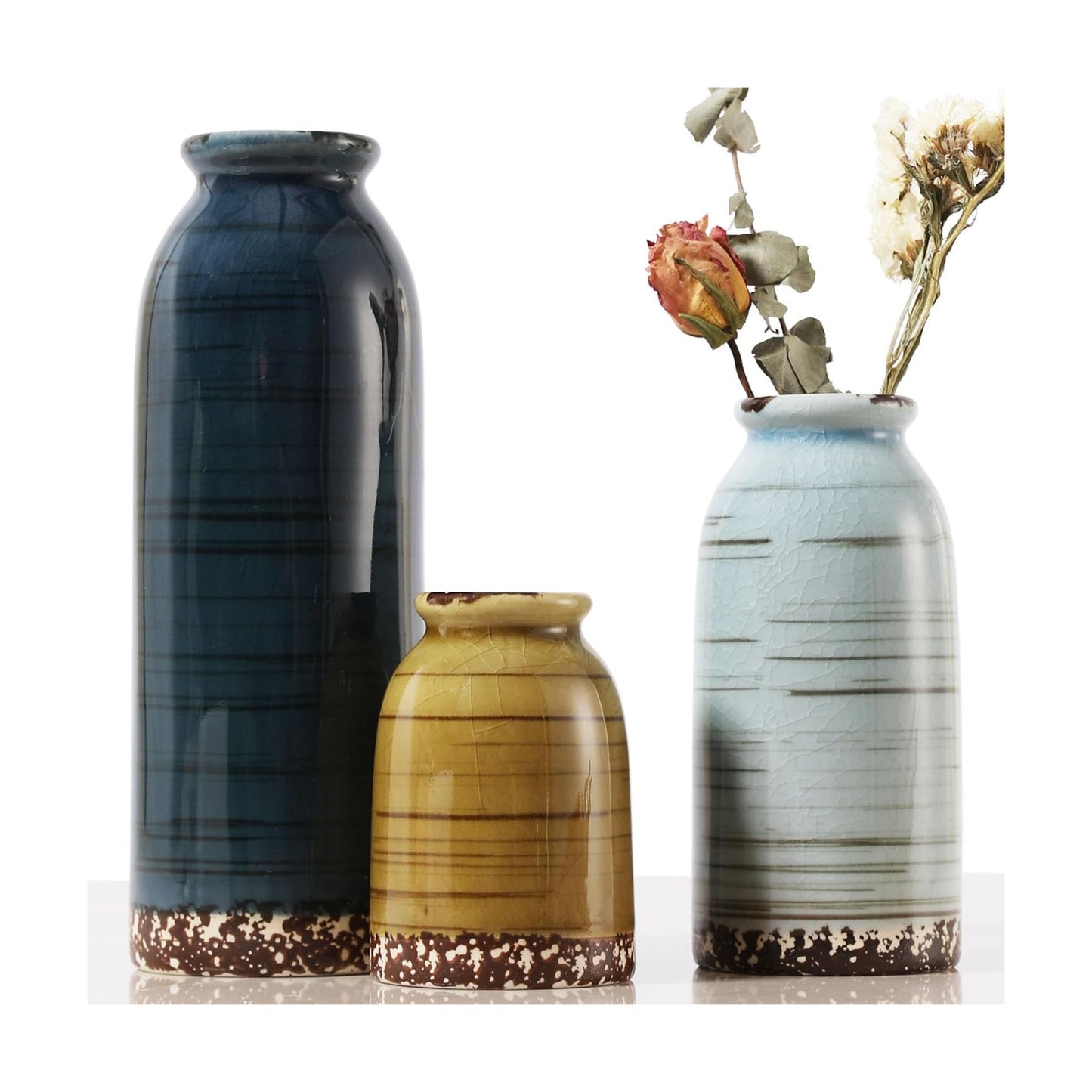 Ceramic Vase / Handcrafted Ceramic Vases / Set B / Set of 3