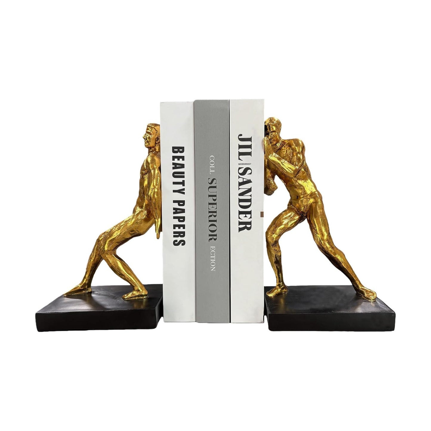 Modern Artistic Bookends / Abstract Figure-gold