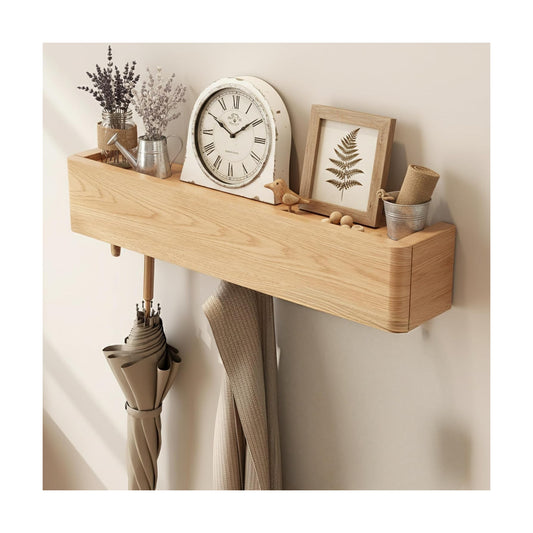 Modern Floating Shelves / Natural / 20.8 Inches