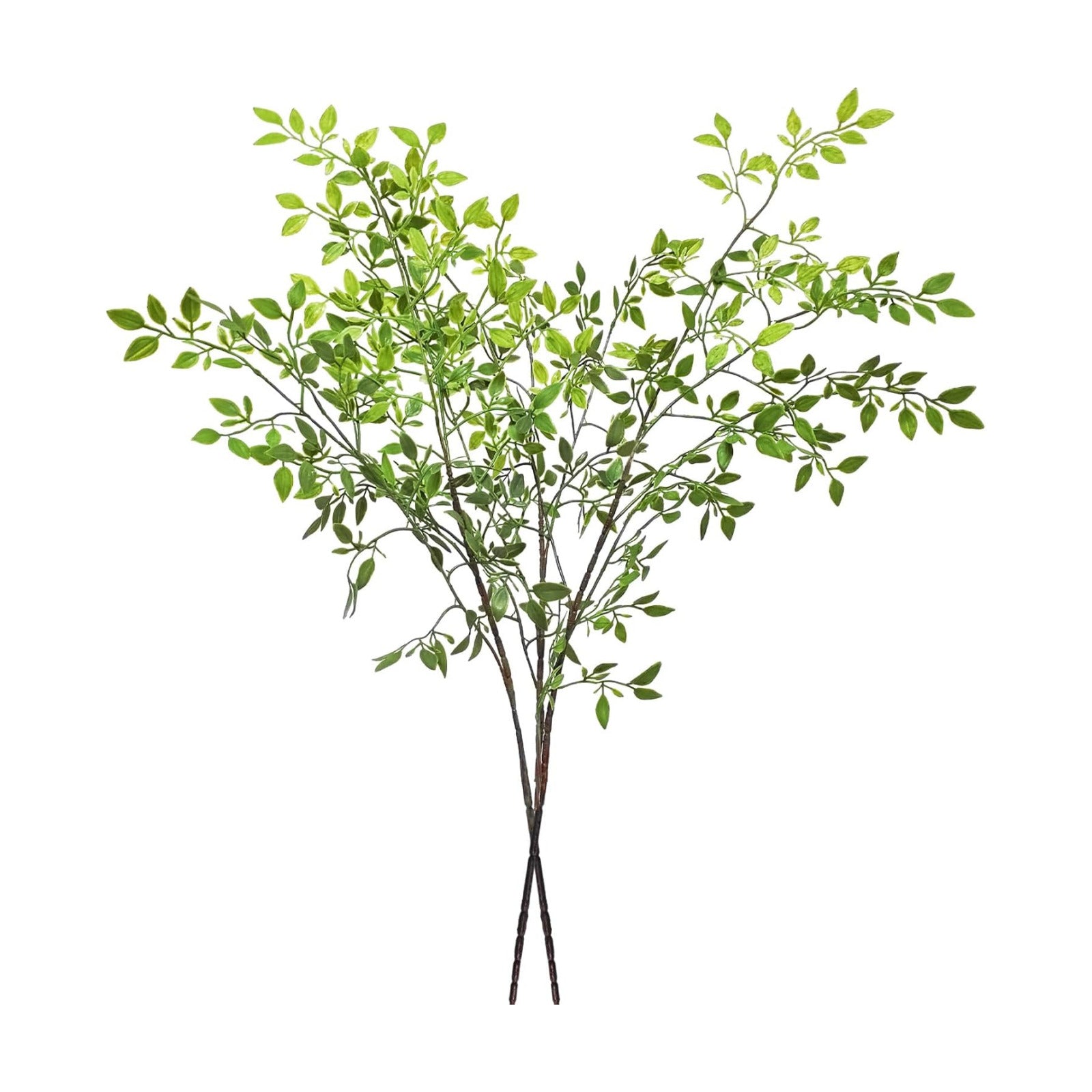 Artificial Plants Faux Branches for Vase / Green Nandina / 43.3 Inch / Set of 2
