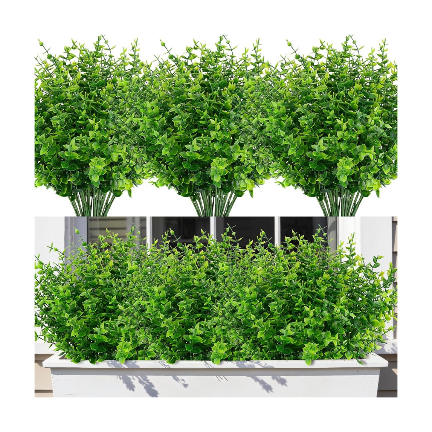 24 Bundles Artificial Greenery Stems Plants / Set of 24