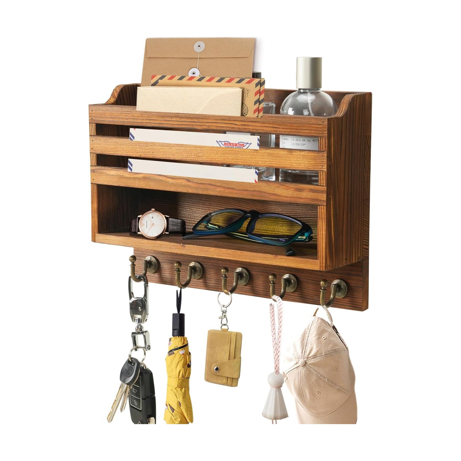 Key Holder Wall Mount / Brown
