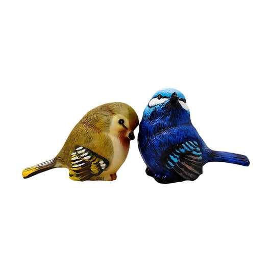 Resin Bird Figurines / Set of 2