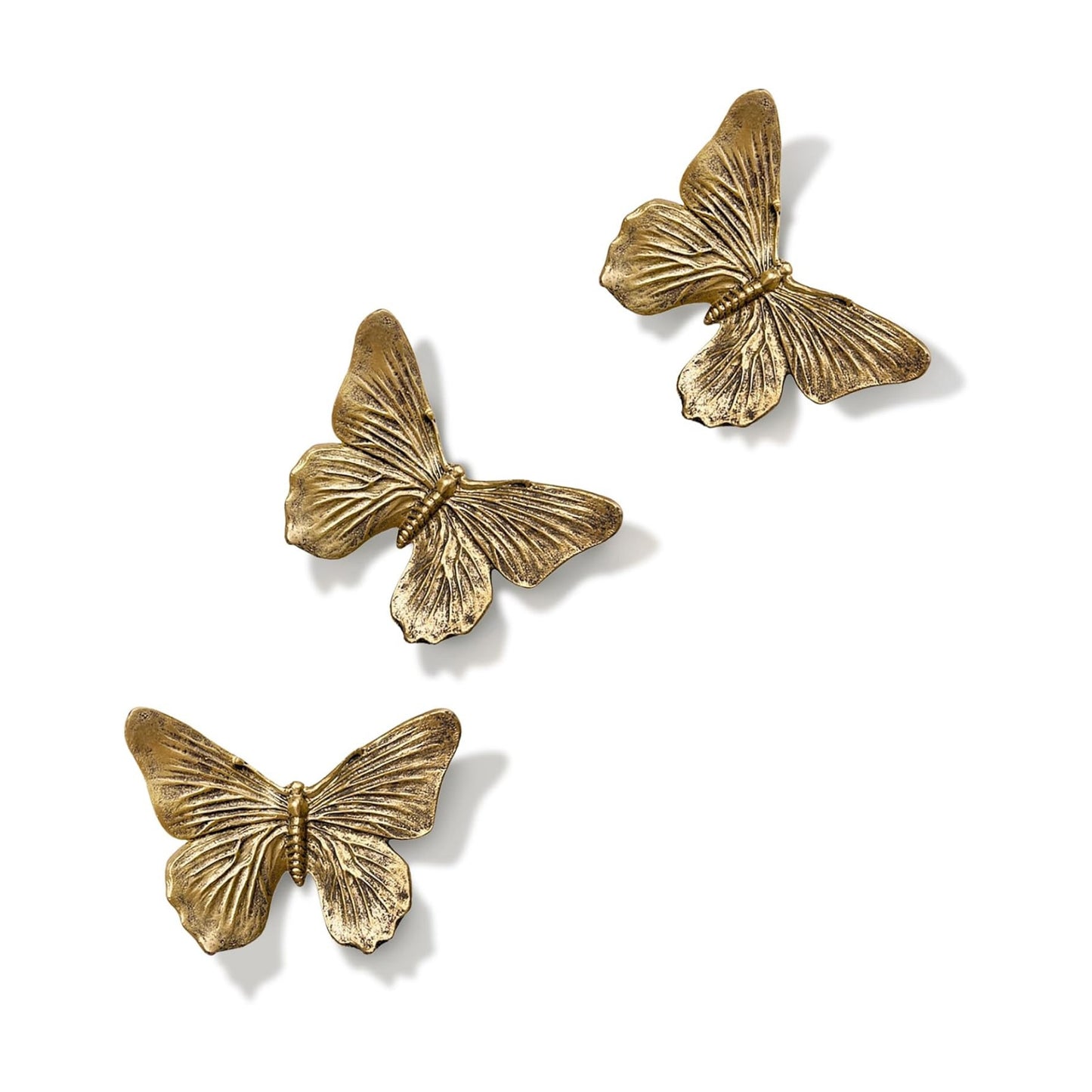 3D Butterfly Wall Decor Set / Copper / Set of 3