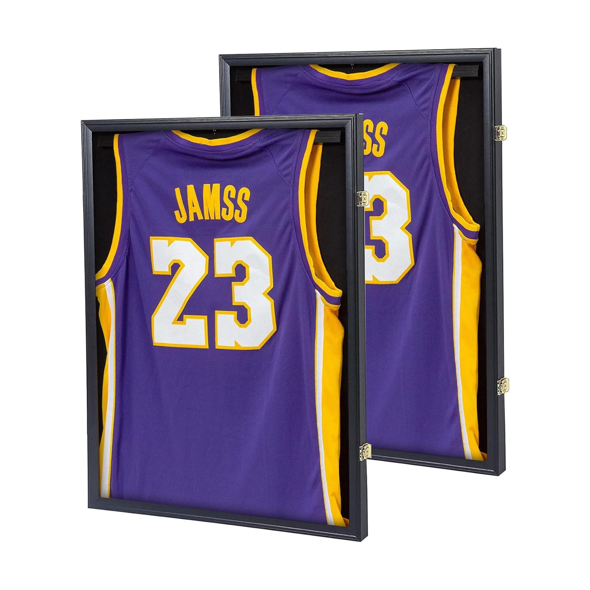 Zmiky Lockable Shadow Box Sports Jersey Frame for Multi-Sport Jerseys, 2pc | shatterproof acrylic,anti-theft
