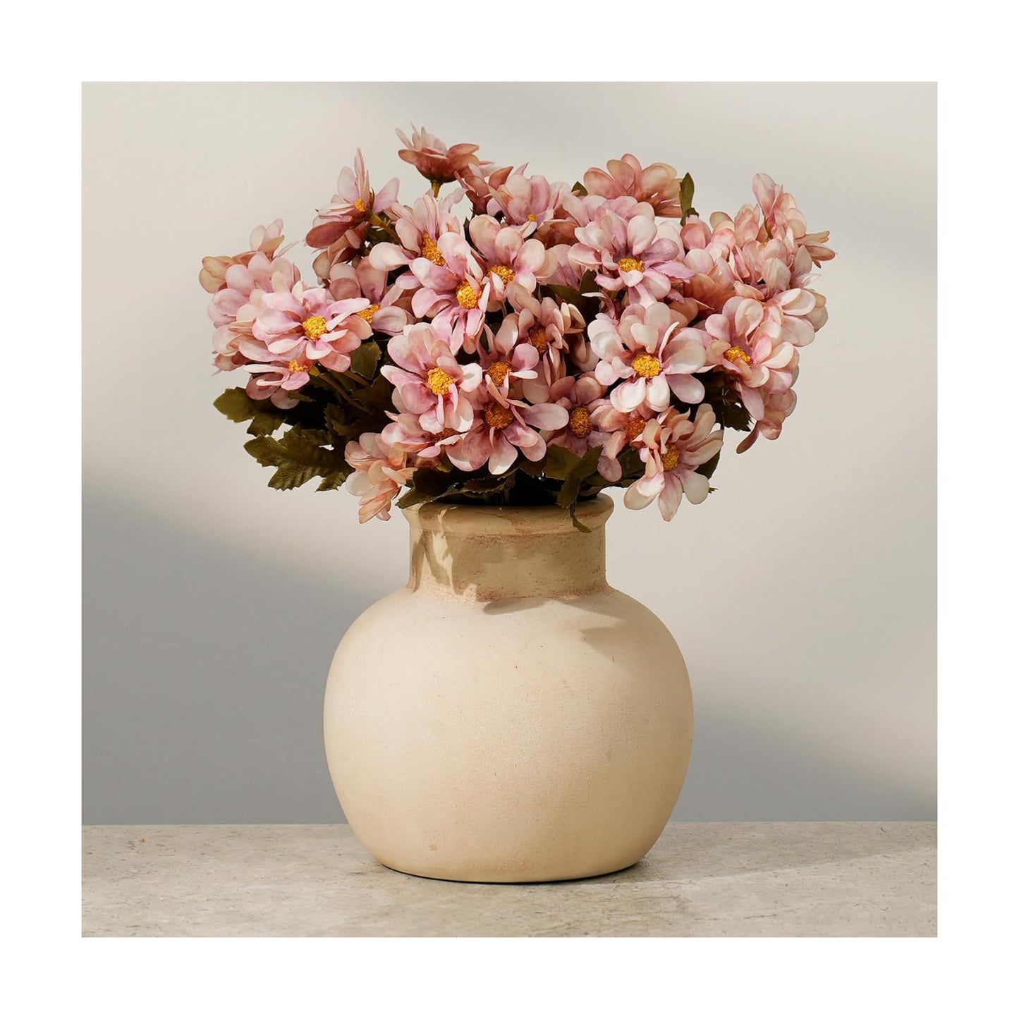 Rustic Farmhouse Vase / 102-rustic / White / 5.9 Inch