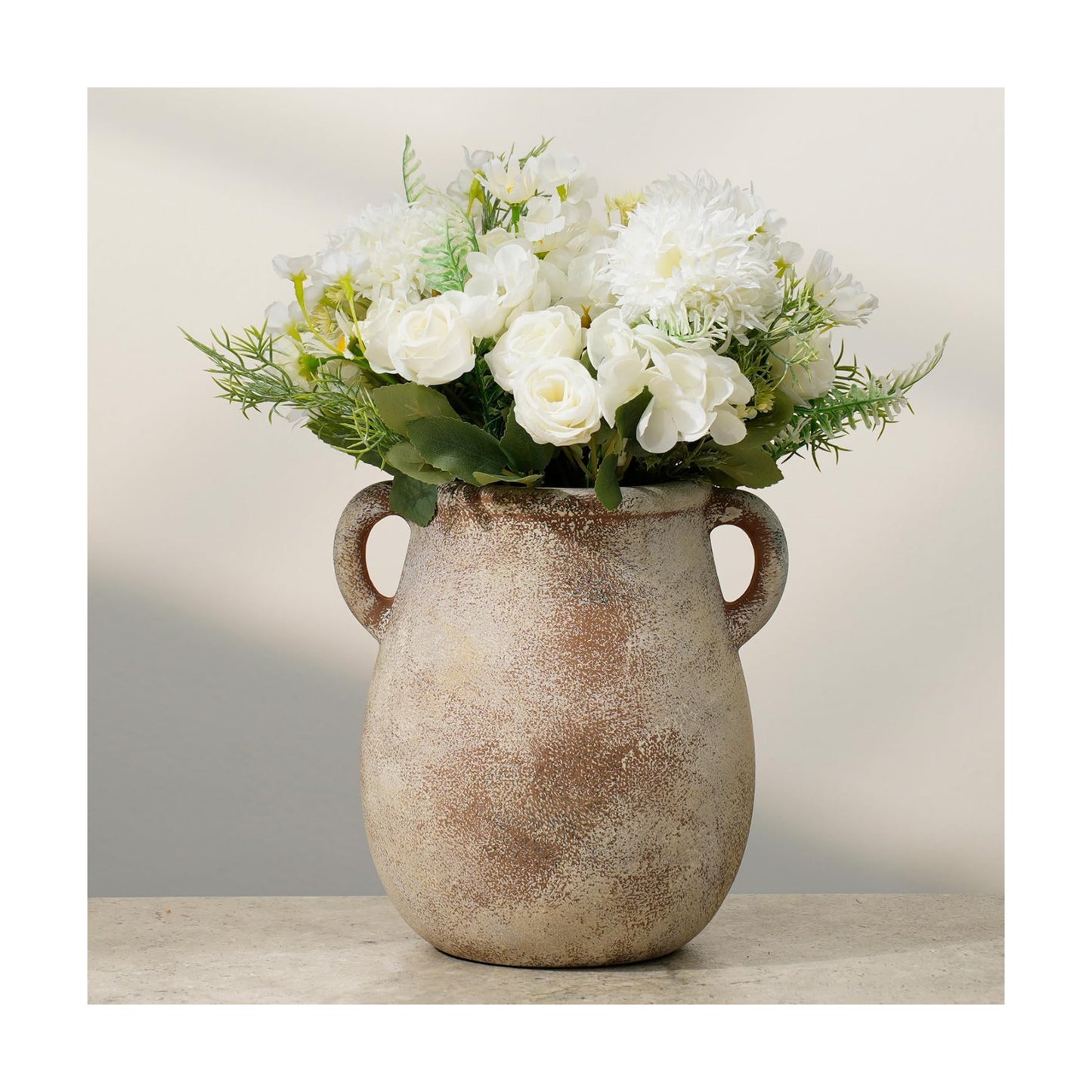 Rustic Farmhouse Vase / 002-terracotta / 7.9 Inch