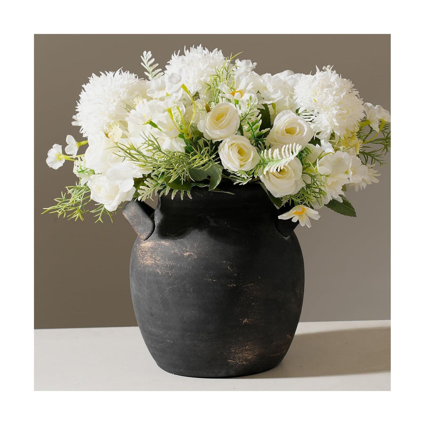 Rustic Farmhouse Vase / 001-bronze / 7.1 Inch