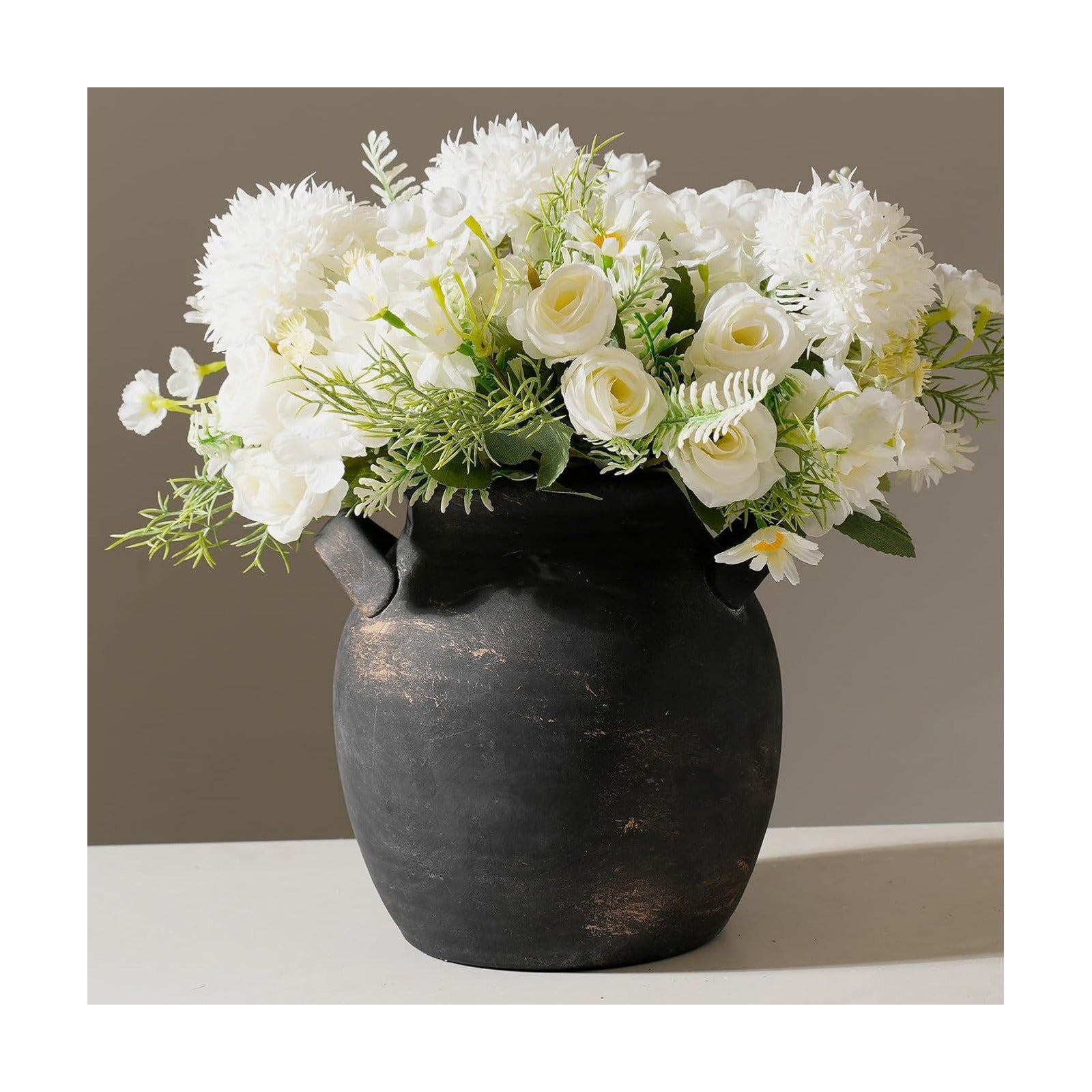 Rustic Farmhouse Vase / 001-bronze / 7.1 Inch