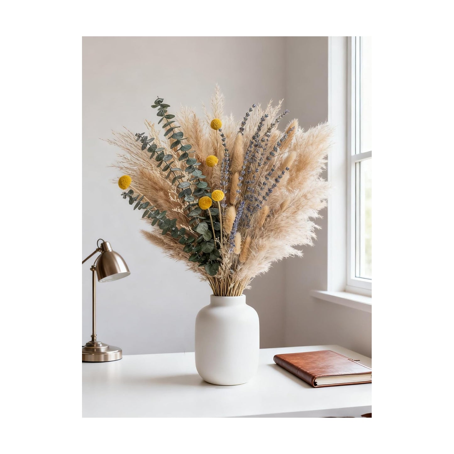 Billy Balls 16~ Dried Flowers / Natural / 17 Inch