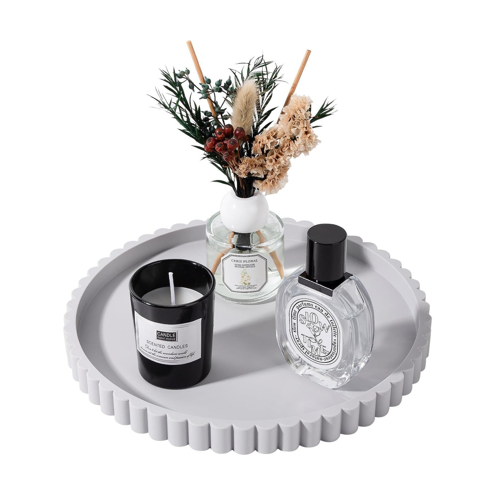 Candle / Light Gray / Set of 9