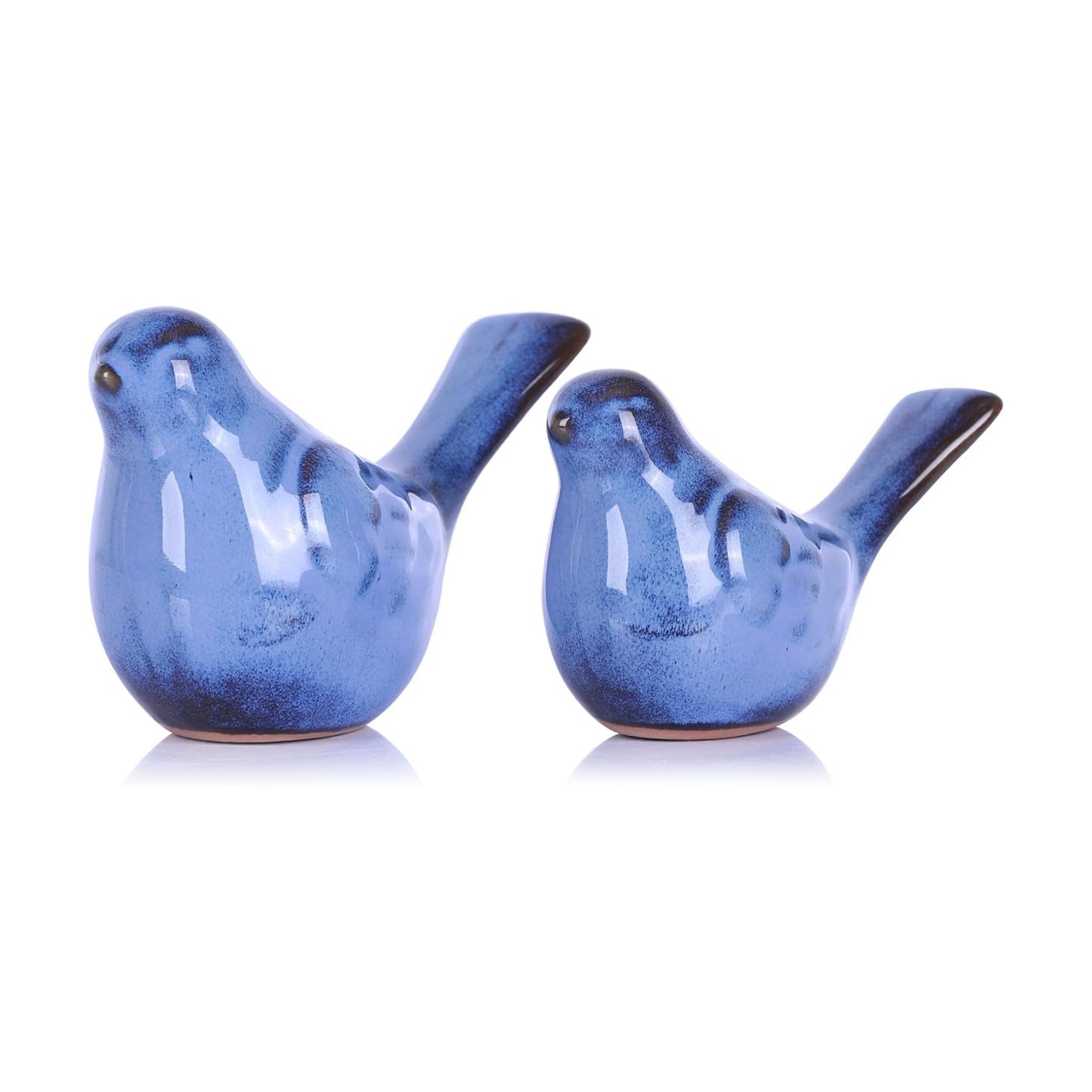 Ceramic Bird Figurines Home Decor / Blue