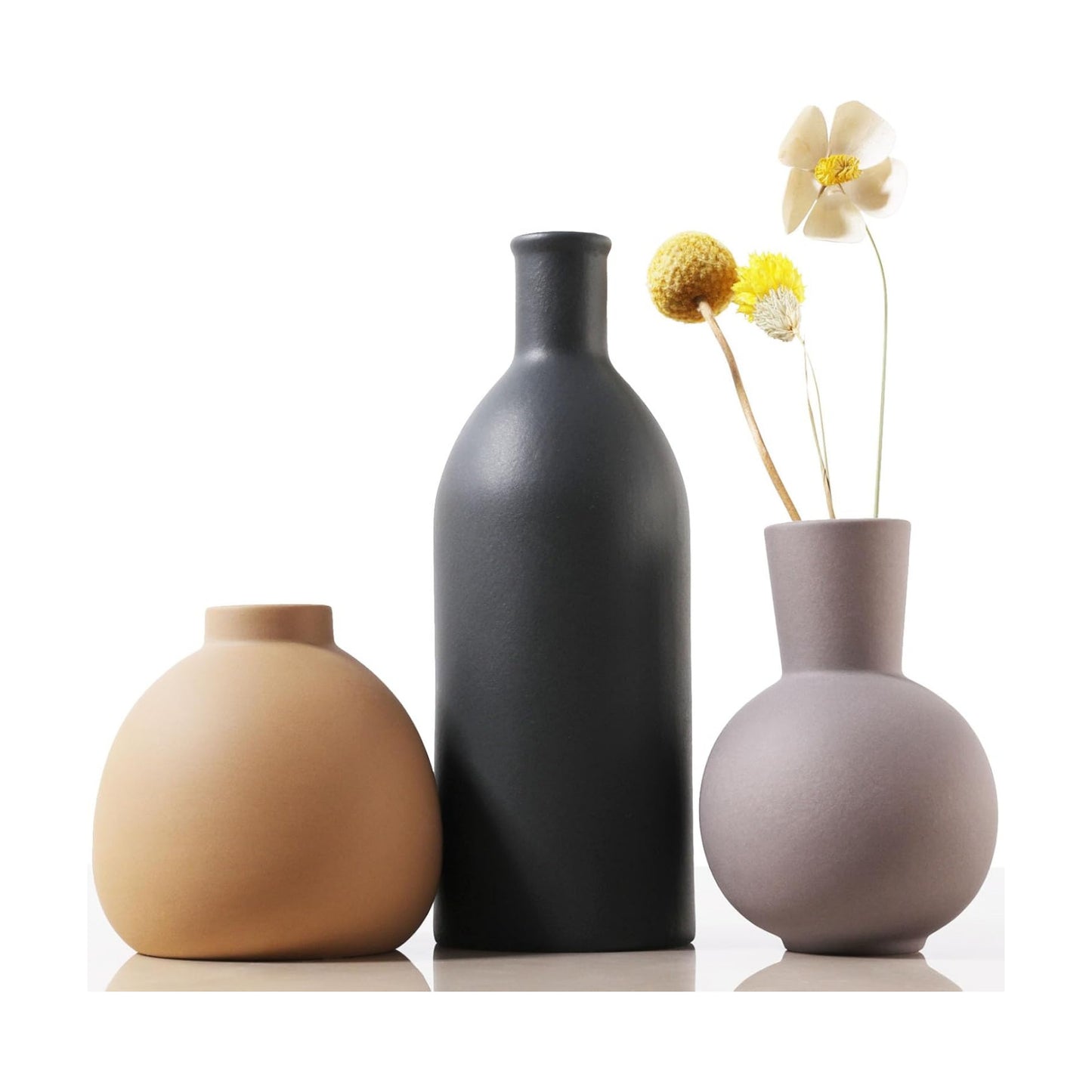 Ceramic Vase / Handcrafted Ceramic Vases / Set B / Set of 3